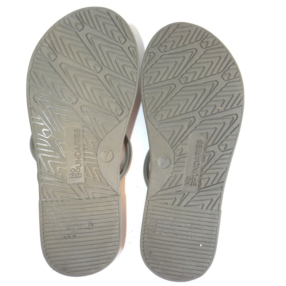 Toe Sandals Slate Grey Recovery Flip Flops‎ Womens Size 7 - Picture 7 of 7